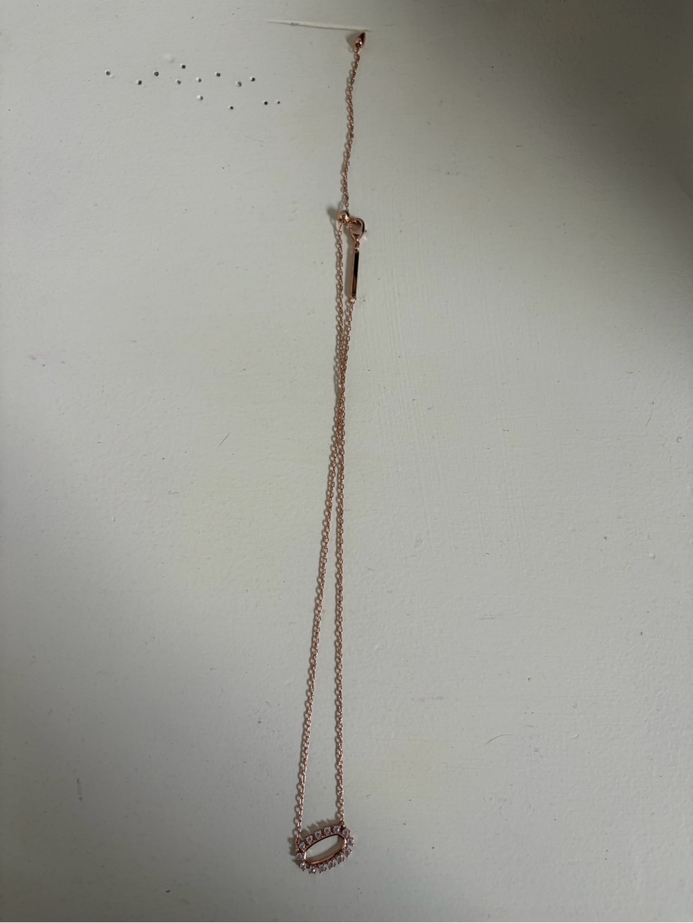 Kendra Scott Rose Gold Open Oval Pendant Necklace